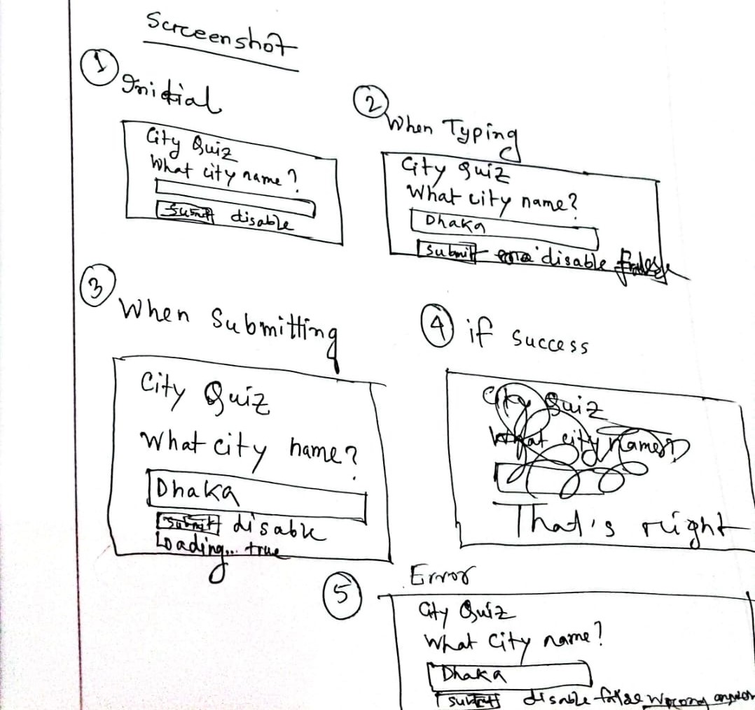 All Screenshot of your UI